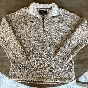 True Grit Cream & Taupe Sherpa Jacket